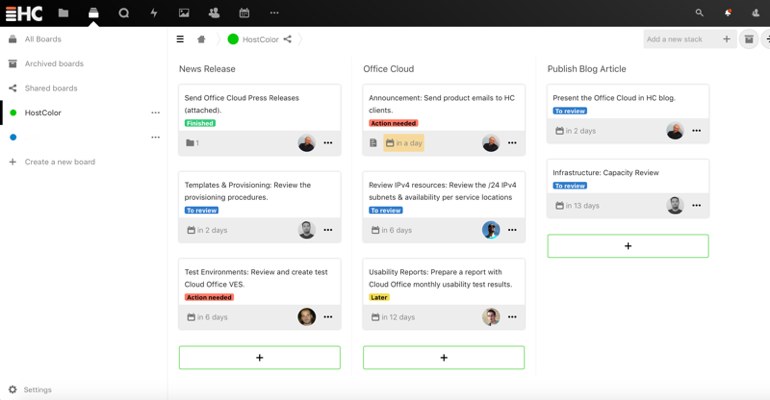 Office Cloud - Deck functionality